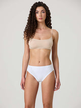 Elastic cotton support briefs