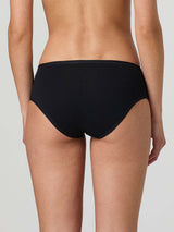 Slip in cotone elasticizzato con pizzo laterale