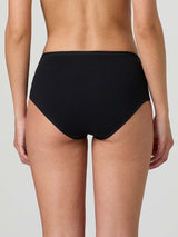 Midi in cotone elasticizzato con pizzo laterale