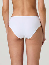 Midi in cotone elasticizzato con pizzo frontale