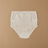 Culotte in cotone elasticizzato con pizzo frontale