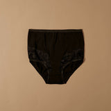 Culotte in cotone elasticizzato con pizzo frontale