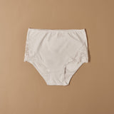 Culotte in cotone elasticizzato con pizzo laterale