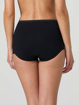 Culotte in cotone elasticizzato con pizzo laterale