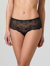 Slip short in pizzo trasparente