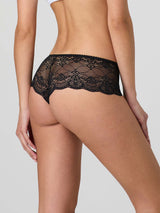 Slip short in pizzo trasparente