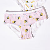 Jadea 194 slip bimba cotone elasticizzato fantasia ape rosa