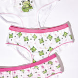 Jadea 196 slip bimba cotone elasticizzato fantasia rana all over