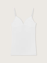 Jadea 2009 top taglio seno cotone ultralight bianco
