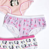 Jadea 231 slip bimba cotone elasticizzato fantasia pinguini lilla all over