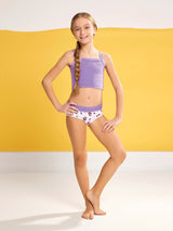 Jadea 239 slip bimba fascia alta cotone elasticizzato fantasia halloween bianco all over