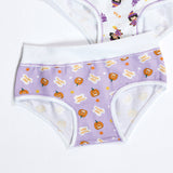 Jadea 239 slip bimba fascia alta cotone elasticizzato fantasia halloween lilla all over