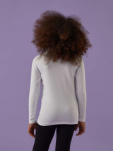 Lupetto bimba a manica lunga in cotone bielastico