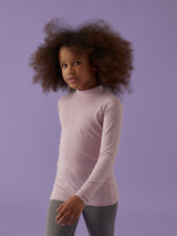 Lupetto bimba a manica lunga in cotone bielastico