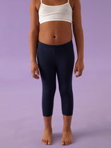 Leggings bimba modello capri in fresco cotone