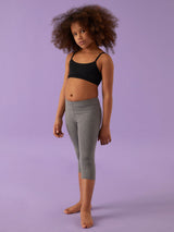 Leggings bimba modello capri in fresco cotone