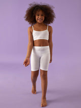 Leggings bimba modello ciclista in fresco cotone