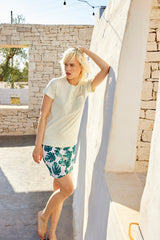 Jadea 3208 pigiama corto cotone jersey fantasia colore verdino serie origano