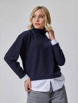 Lupetto con inserto camicia
