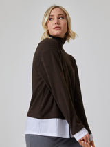 Lupetto con inserto camicia