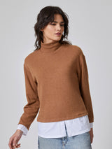 Lupetto con inserto camicia
