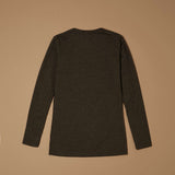 Crew-neck sweater in stretch cotton