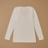 Maglia a scollo lollo in cotone elasticizzato