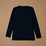 Maglia a scollo lollo in cotone elasticizzato