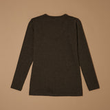 Maglia a scollo lollo in cotone elasticizzato