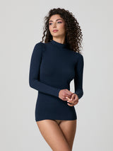 Lupetto a manica lunga in cotone elasticizzato