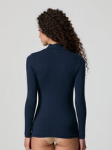 Lupetto a manica lunga in cotone elasticizzato