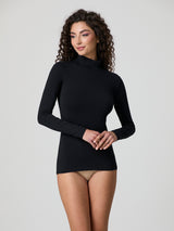 Lupetto a manica lunga in cotone elasticizzato