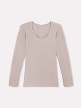 Jadea 4056 maglia maniche lunghe scollo lollo visone