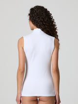 Lupetto smanicato in cotone elasticizzato