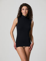 Lupetto smanicato in cotone elasticizzato