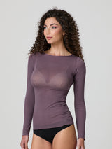 Jadea 4064 maglia scollo a barca cashmere mosto