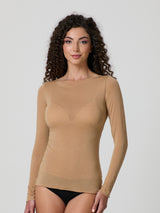 Jadea 4064 maglia scollo a barca cashmere cammello