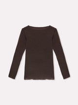 Jadea 4064 maglia scollo a barca cashmere caffe