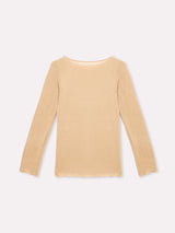 Jadea 4064 maglia scollo a barca cashmere cammello