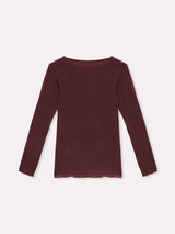 Jadea 4064 maglia scollo a barca cashmere vinaccia