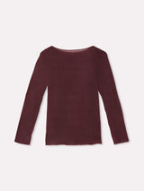 Jadea 4064 maglia scollo a barca cashmere vinaccia