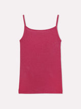 Jadea 4068 top con spalline sottili con cashmere azalea