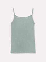 Jadea 4068 top con spalline sottili con cashmere giada