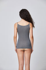 Jadea 4068 top con spalline sottili con cashmere grigio
