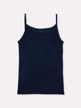 Jadea 4068 top con spalline sottili con cashmere navy