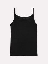 Jadea 4068 top con spalline sottili con cashmere nero
