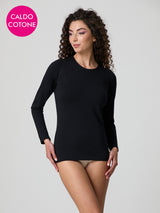 Maglia a girocollo in caldo cotone