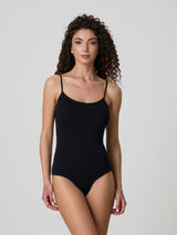 Body con spalline sottili in cotone