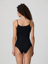 Body con spalline sottili in cotone