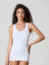 Canotta a spalla larga in cotone modal